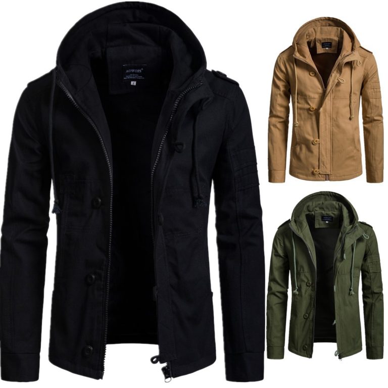 Hooded Jacket OUMENG 2023 Men's