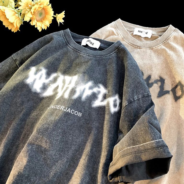 Acid Wash Vintage T-Shirt - Customizable and Comfortable