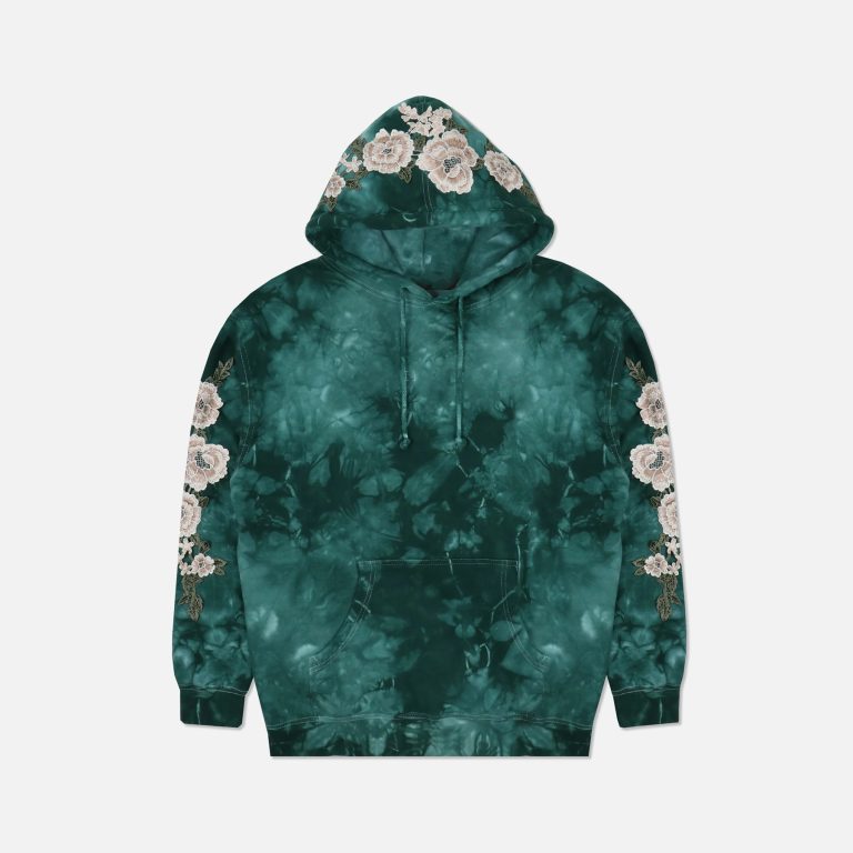 tie-dye with embroidery hoodie