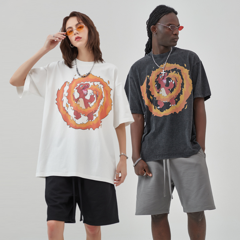 print hip-hop T-shirt