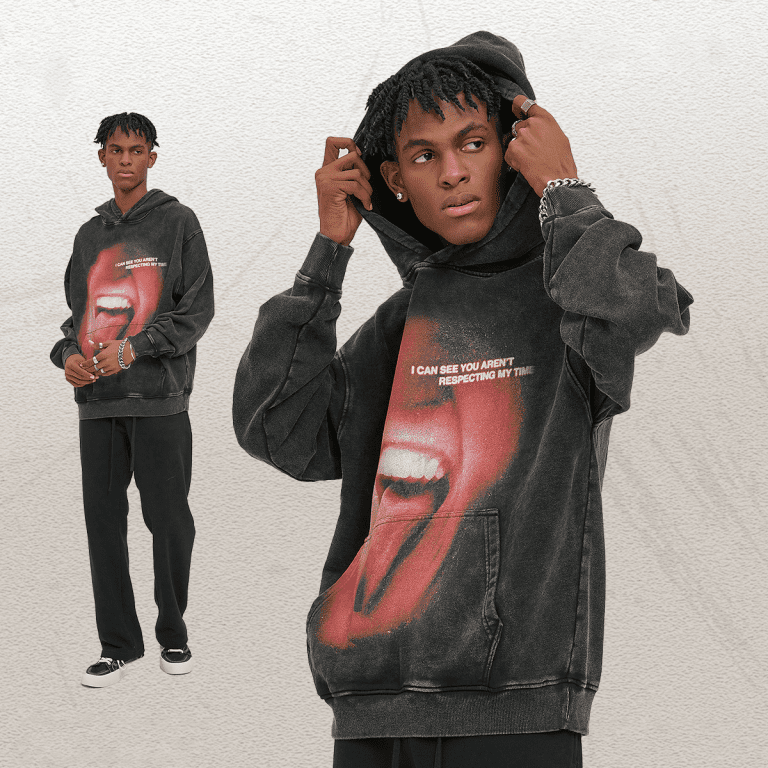 Retro men's hoodie