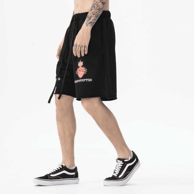 embroidered casual shorts