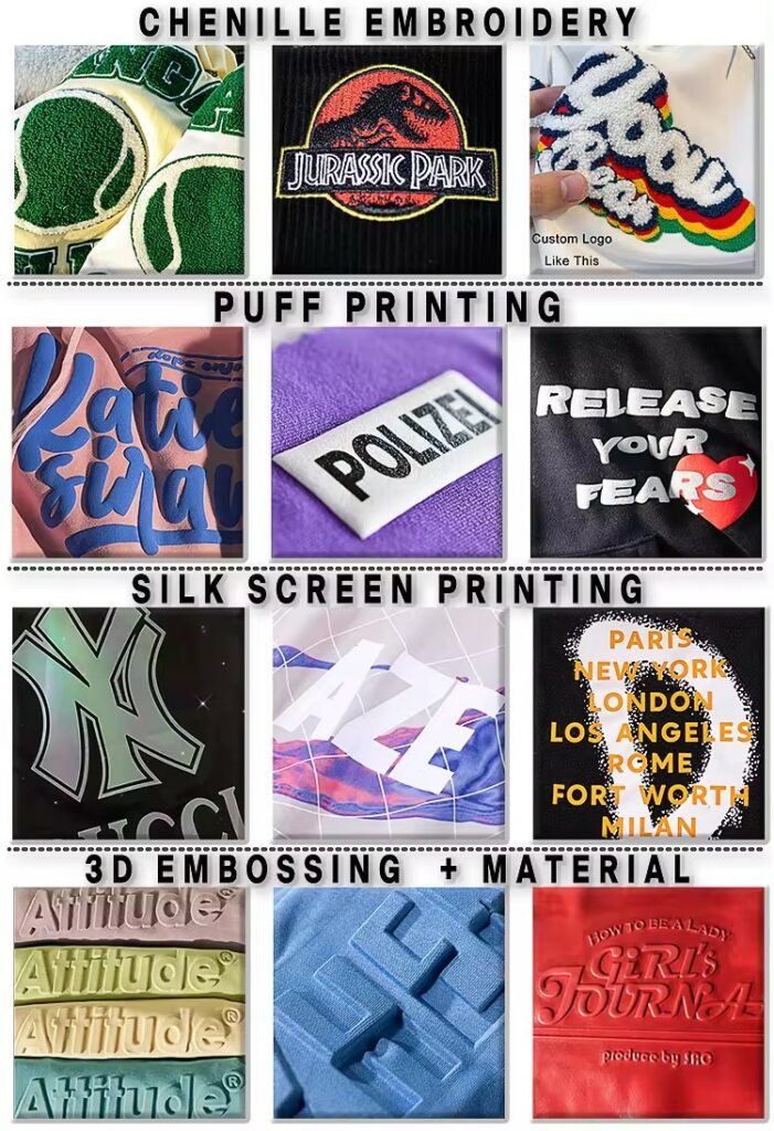 Printing process on t-shirts