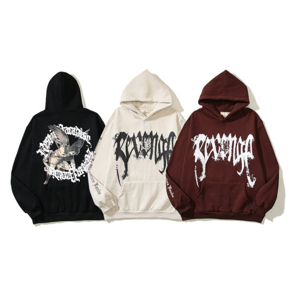 puff print Graphic streetwear hoodies