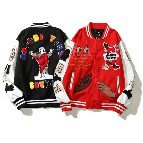 Loose fashionable baseball jacket