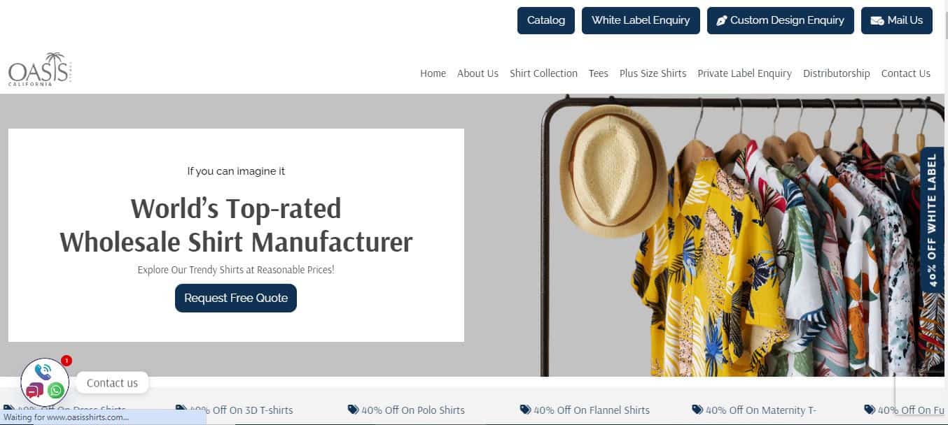 t shirt manufacturer usa