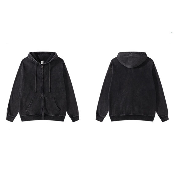 puff print Graphic denim jacket