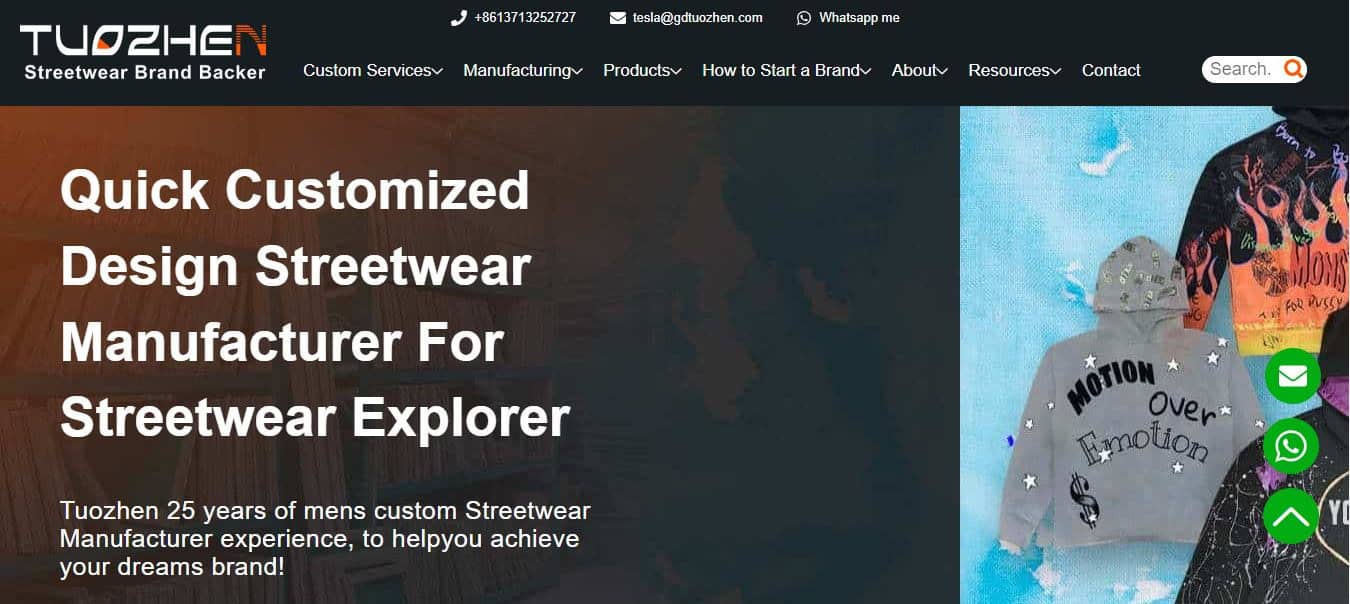 clothing manufacturers for startups