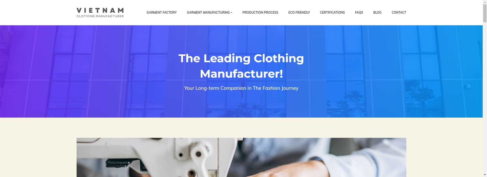 Vietnam Clothing Manufacturer