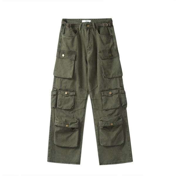 straight-leg pockets cargo pants