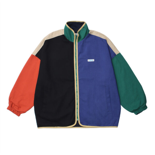 Splicing fashionable baseball jacket
