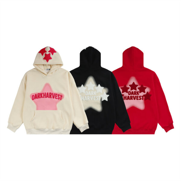 Applique fashionable Casual hoodies