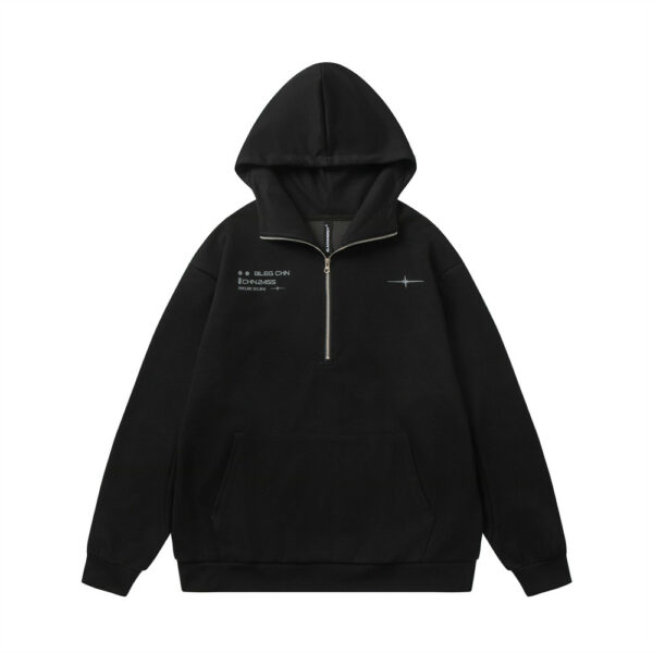 Plain colour Zip Top half hoodies