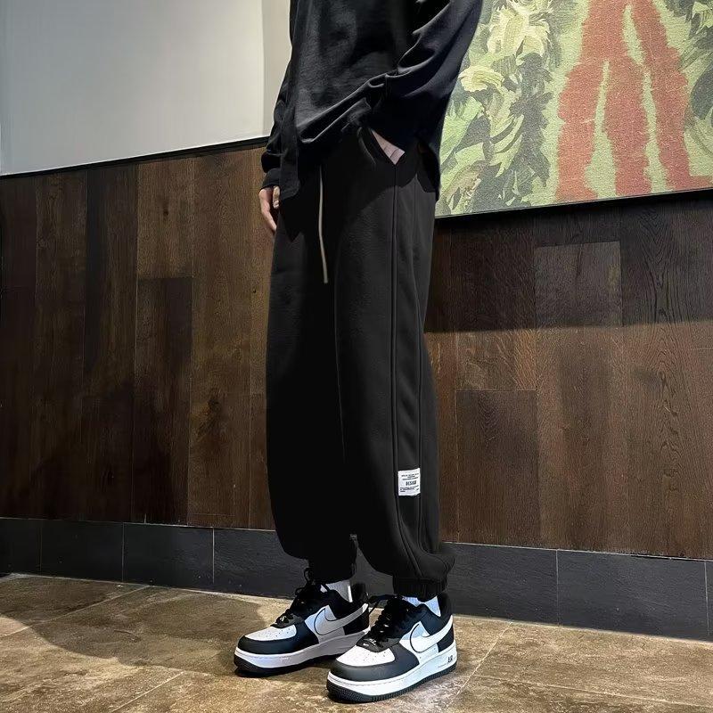 New Solid-color Loose Straight-leg Pants main image 0