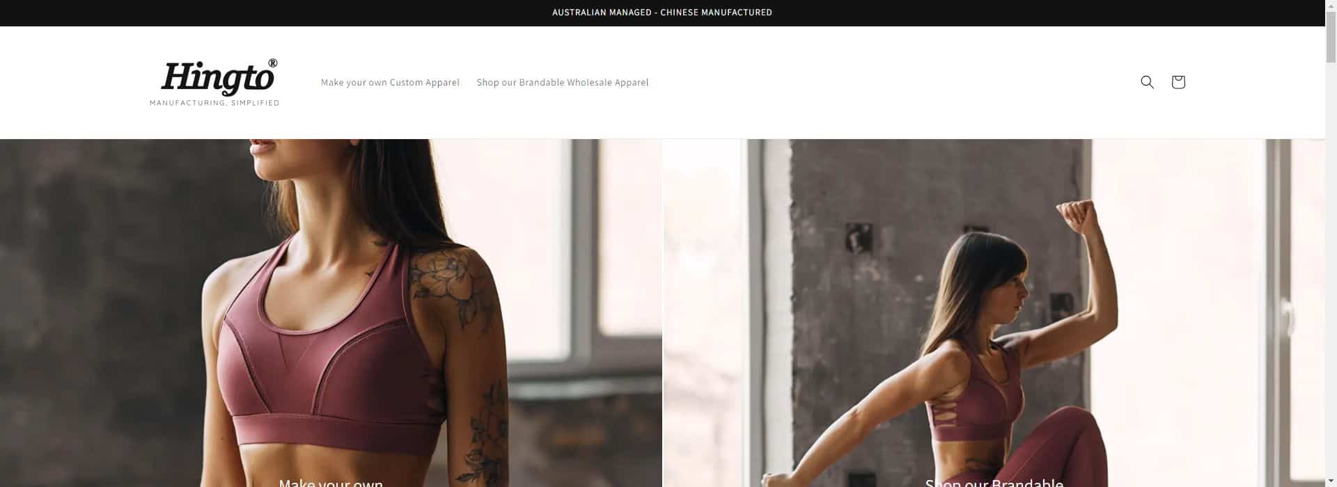 Hingto-clothing manufacturers for startups in usa