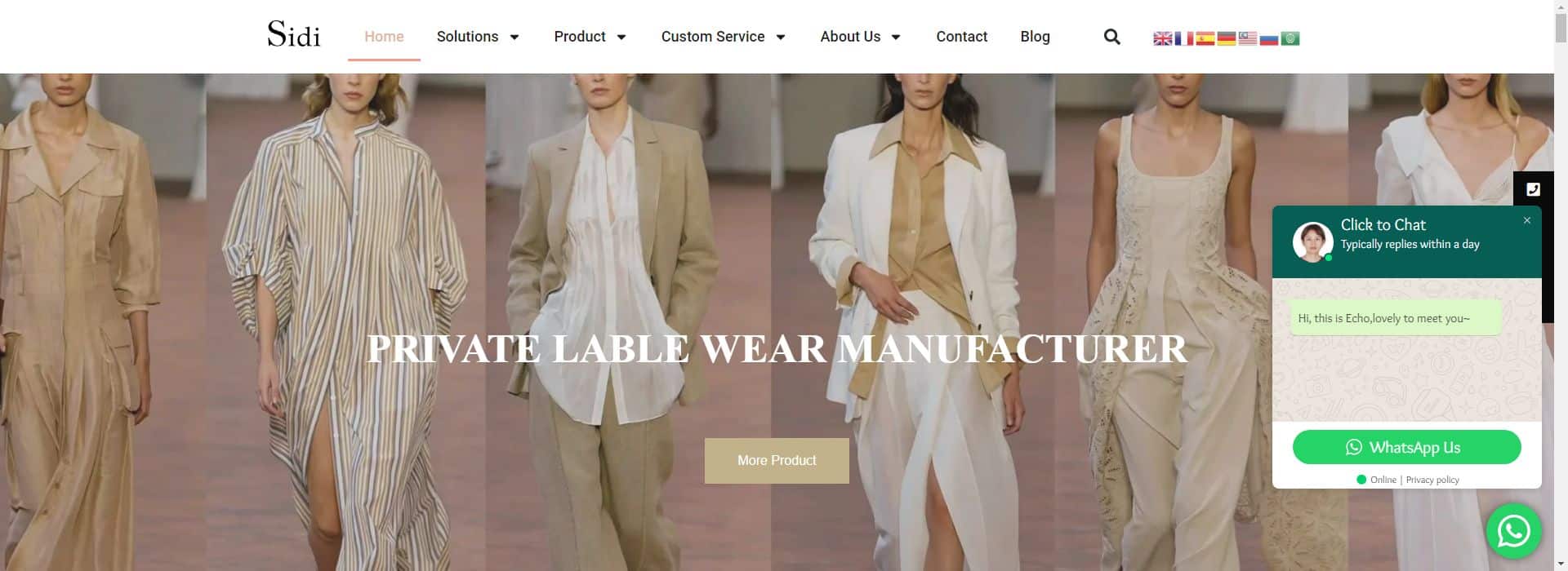 SIDI Fashion-custom clothes manufacturer