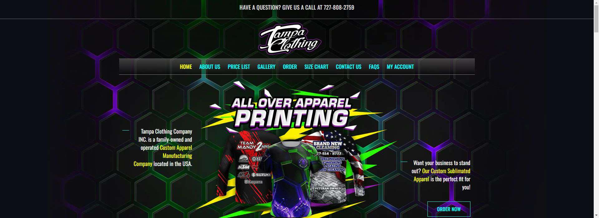 Tampa Clothing-clothing manufacturer usa