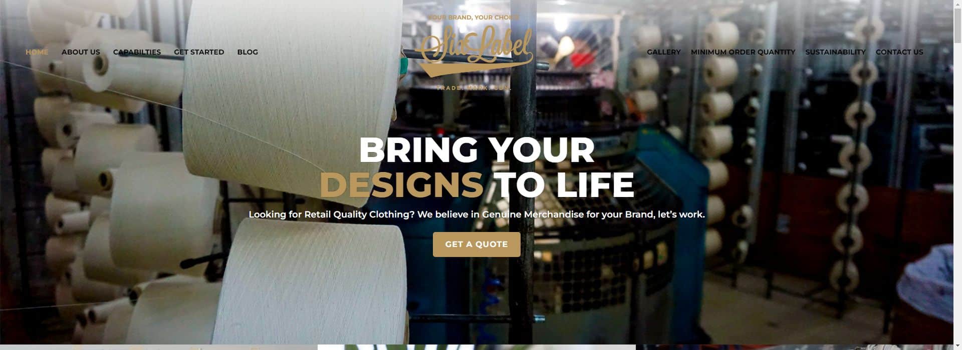 Six Label-bulk clothing manufacturers