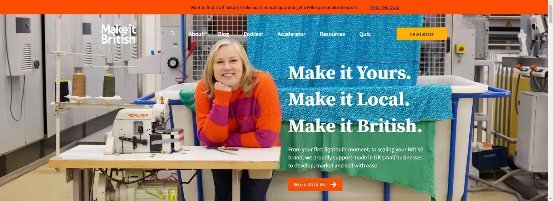 Make it British-clothing manufacturers for startups in usa