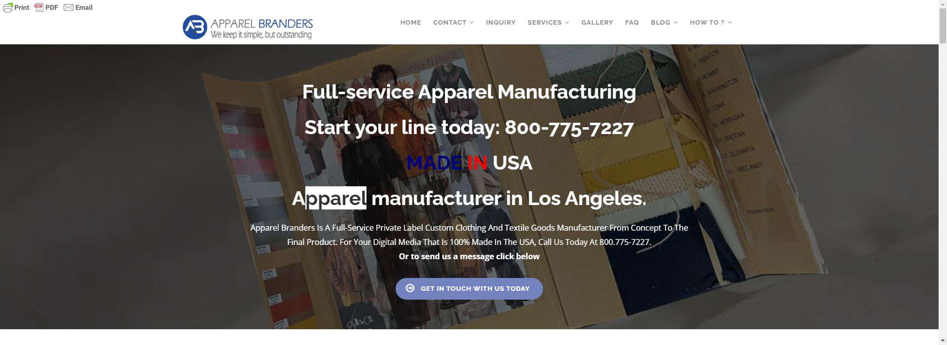 Apparel Branders-clothing manufacturers for startups usa