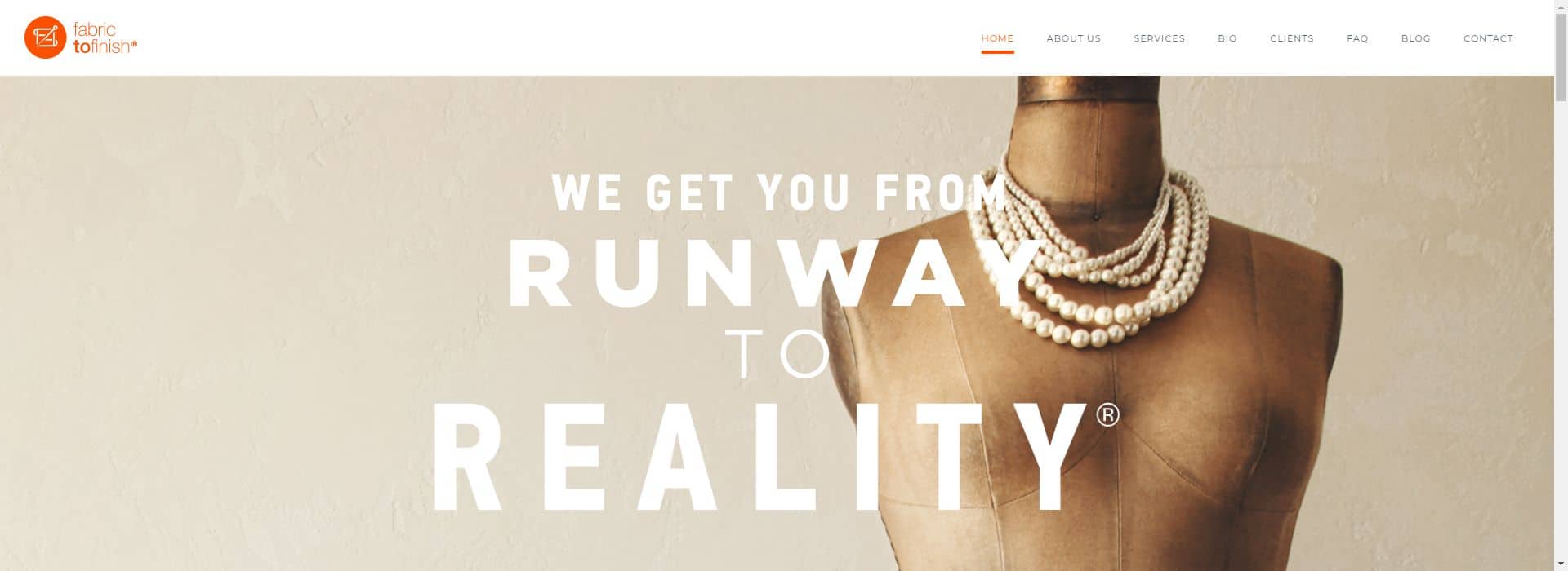 Fabric2Finish's homepage-garment factory