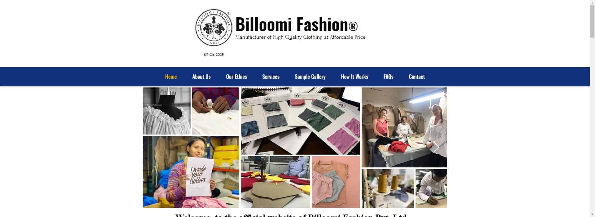 Billoomi Fashion-cut and sew clothing manufacturers