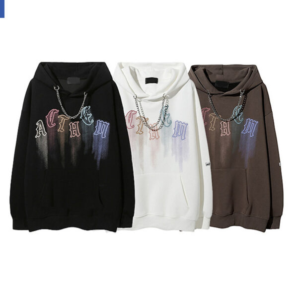 Acid Wash Vintage puff print hoodies