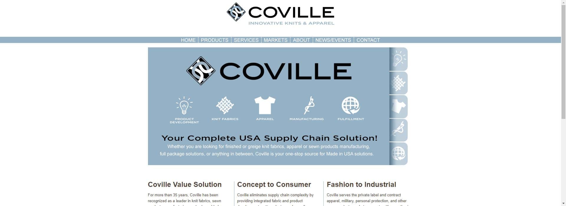 Coville-clothing manufacturers usa