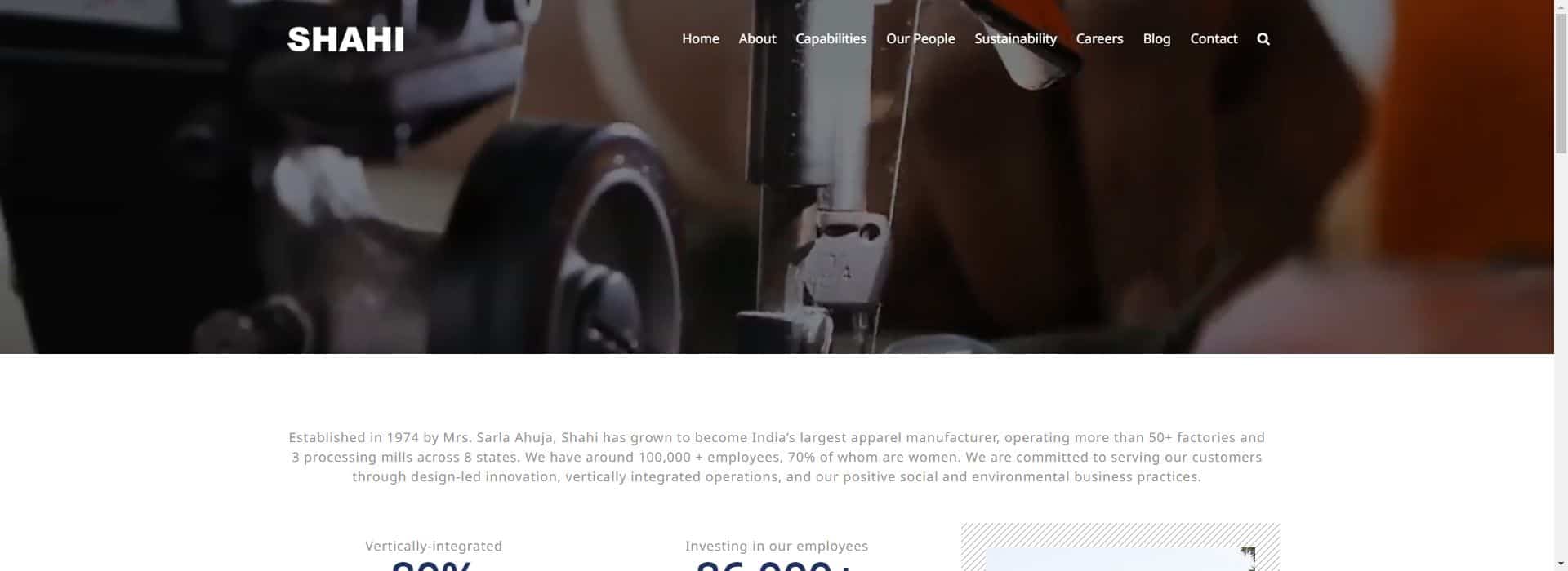 Shahi Exports-manufacturing clothes
