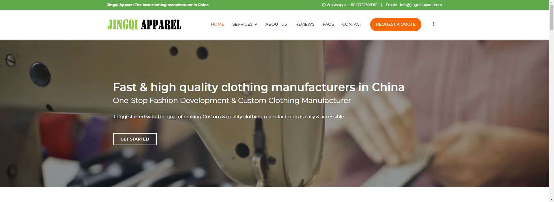 Jingqi Apparel-clothing manufacturer for startups