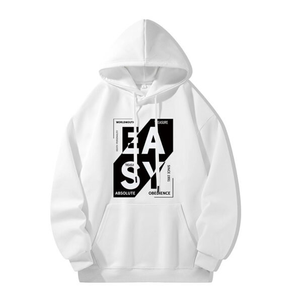 puff print Loose Cotton hoodies