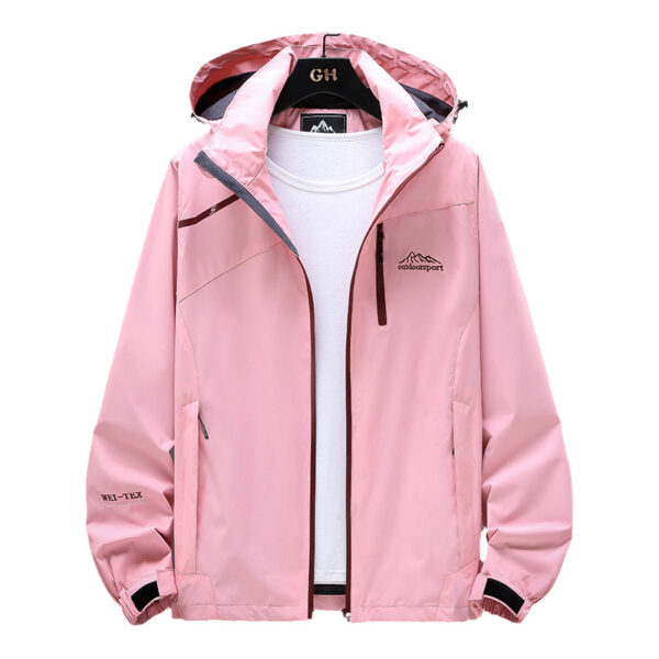 Embroidery waterproof logo jacket