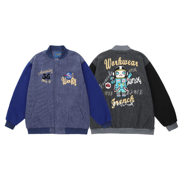 Applique Embroidery baseball jacket