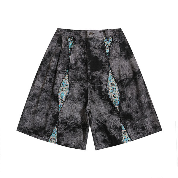 Acid Wash tie dye streetwear shorts