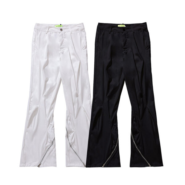fashionable Loose Zip Cotton pants