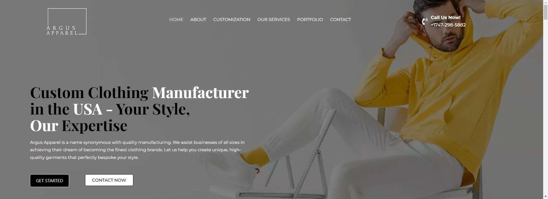 Argus Apparel-custom clothing vendors