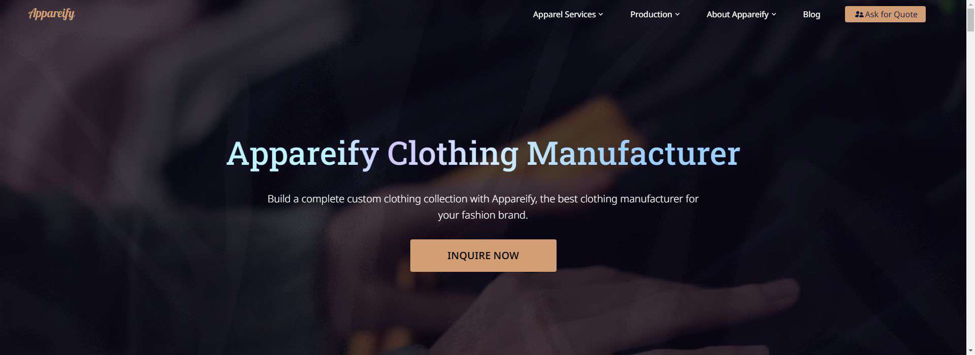 Appareify-cut & sew manufacturers