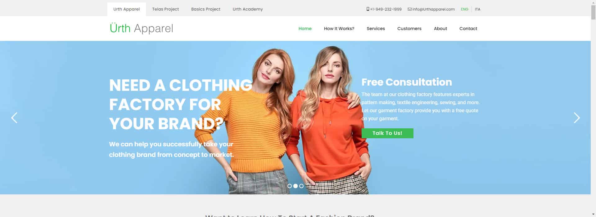 Urth Apparel-apparel manufacturing industry