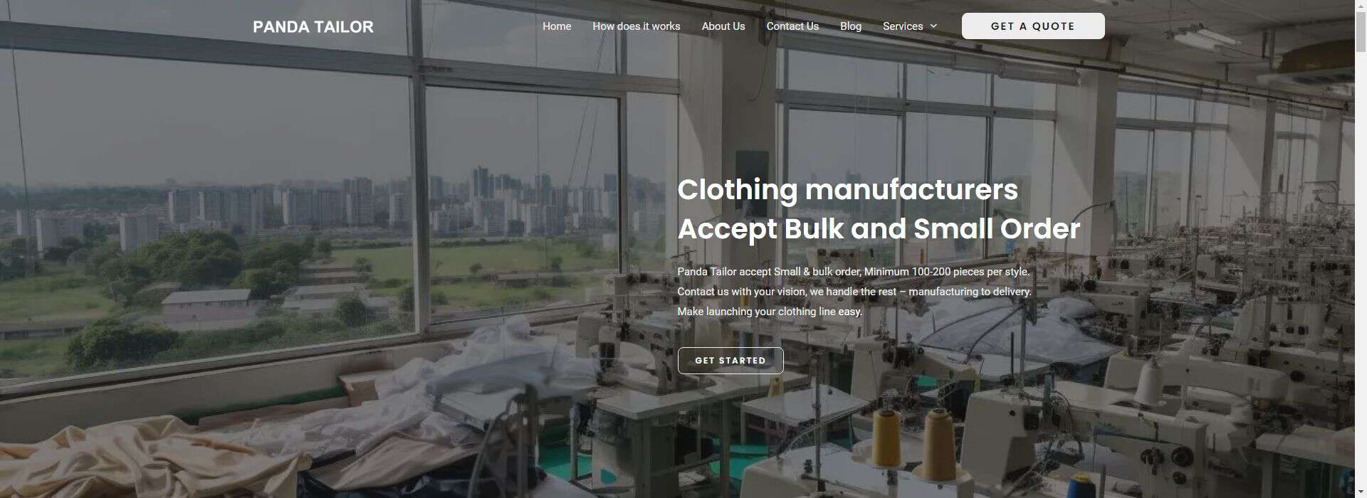 Panda Tailor-clothing line vendors