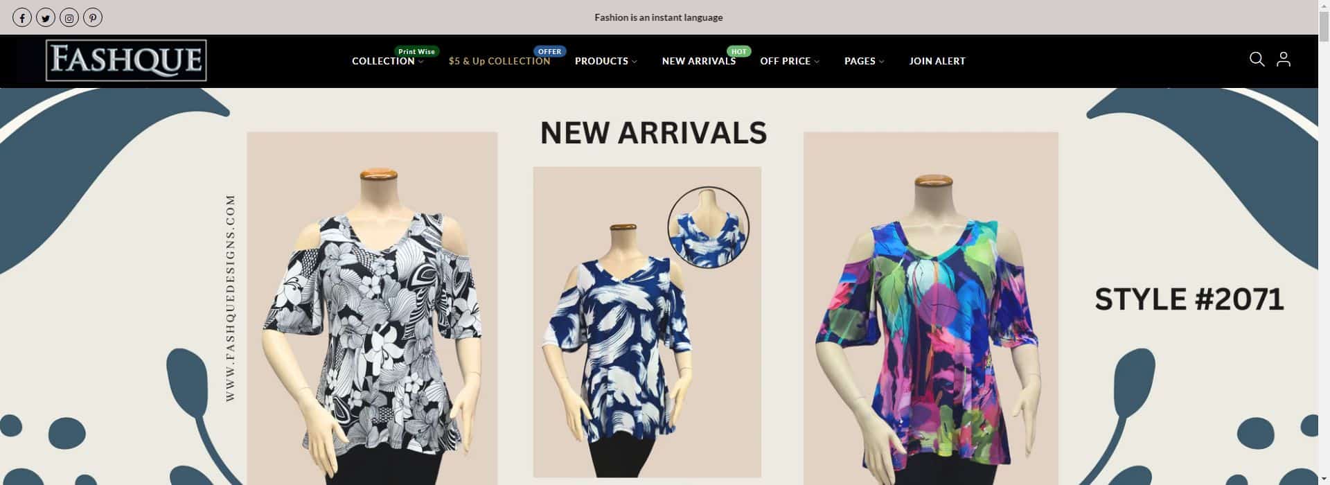 Fashque Designs-high quality plus size clothing vendors