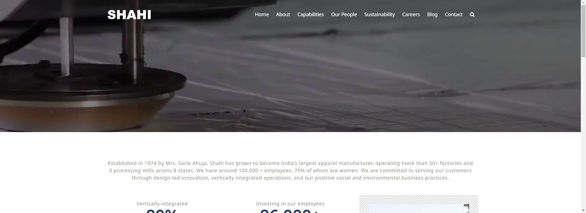 Shahi Exports-garment manufacturing company