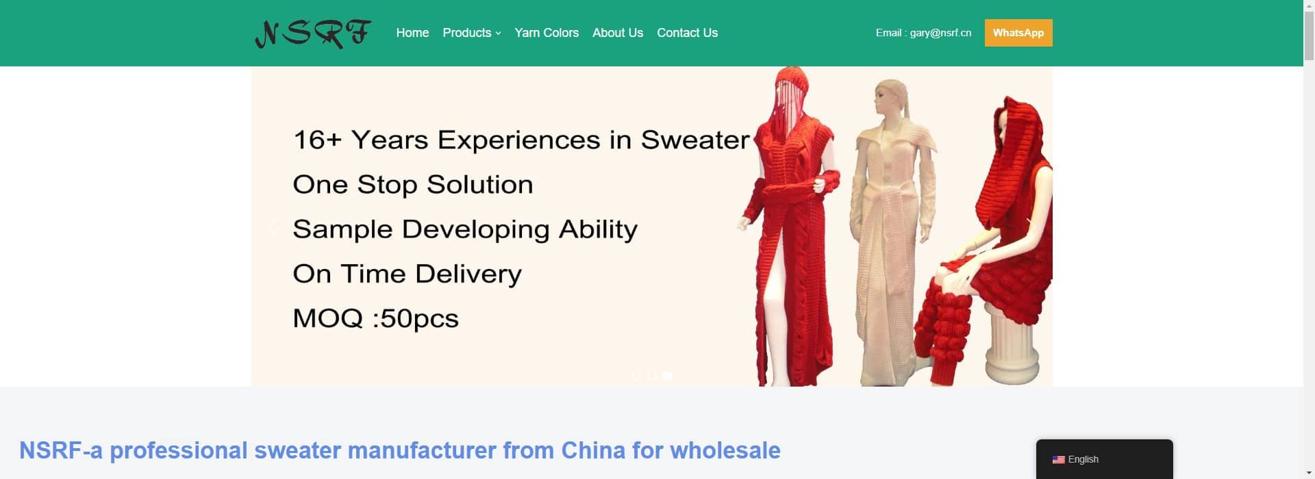 NSRF-custom knit sweater manufacturer