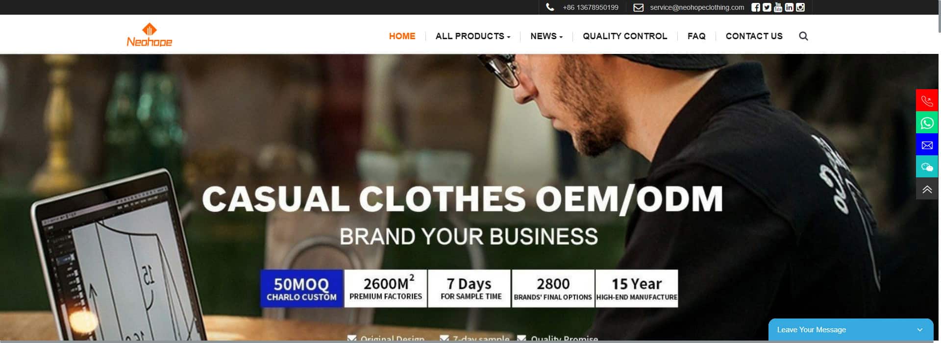 Neohope Clothing-shorts manufacturer