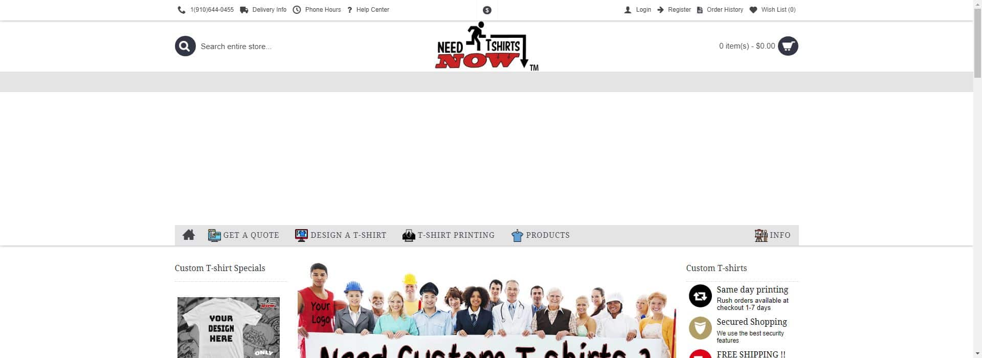 Need T-shirts Now-merchandise printing companies