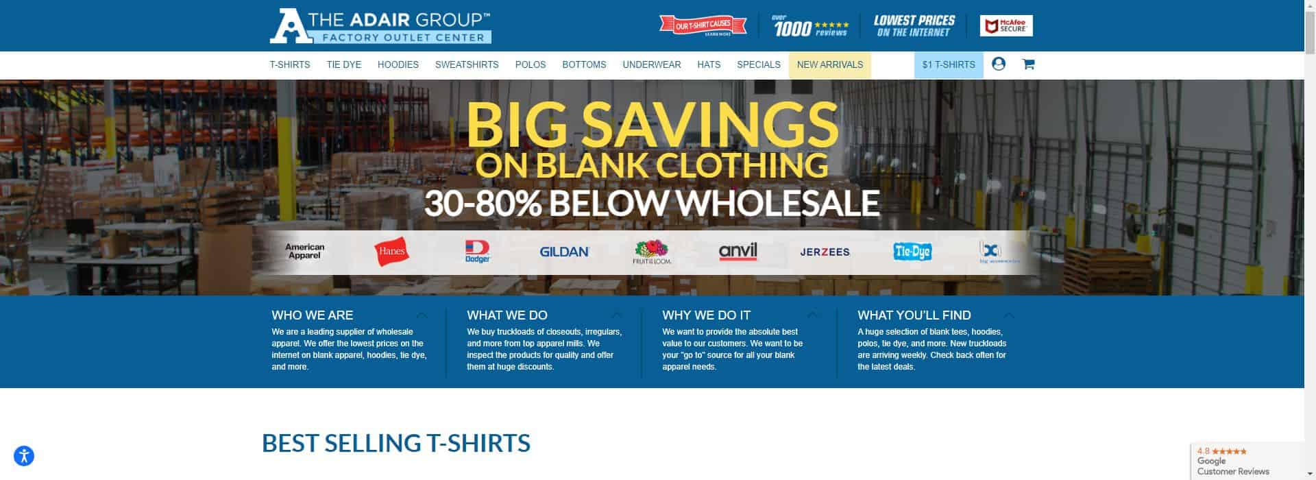 The Adair Group-best t shirt vendors
