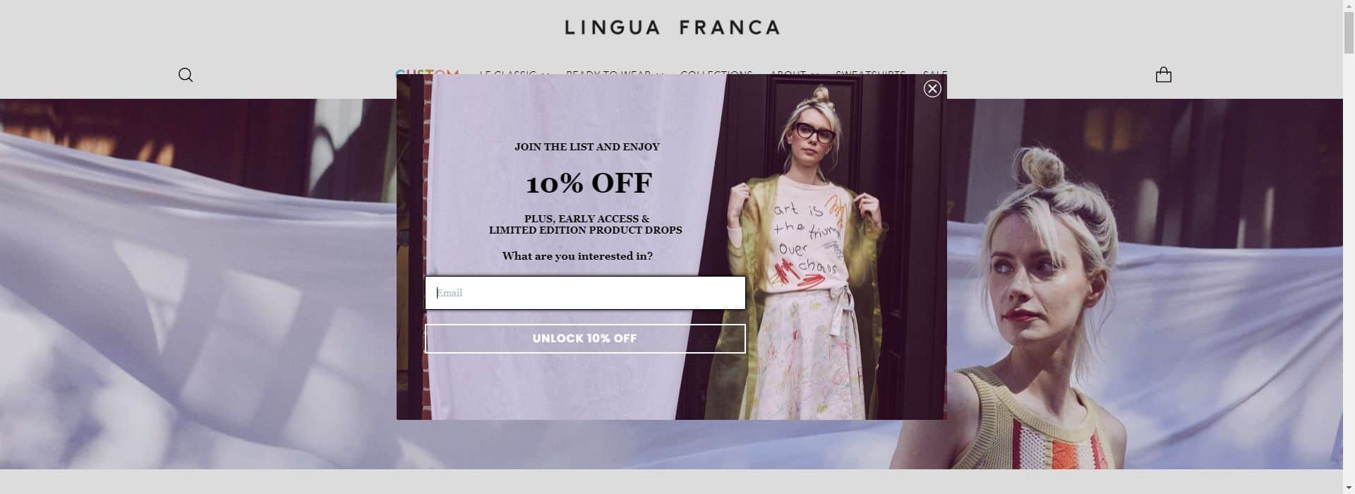 Lingua Franca-custom sweater manufacturers