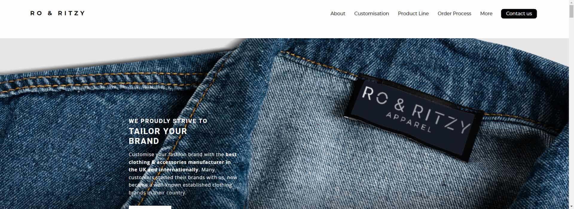 Ro & Ritzy-high quality clothing manufacturers