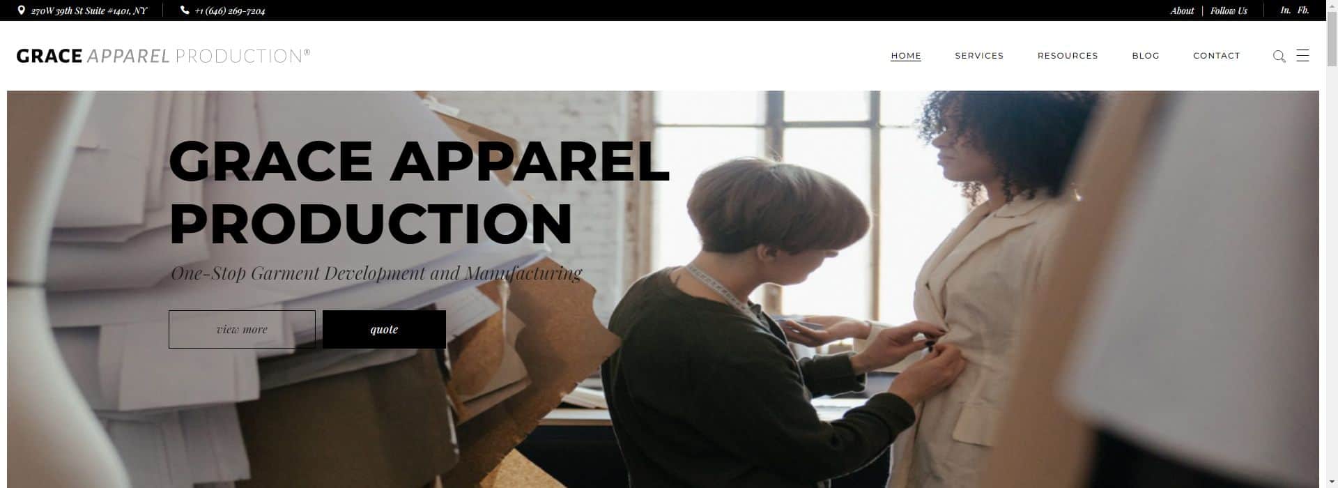 Grace Apparel Production-cut and sew manufacturers nyc