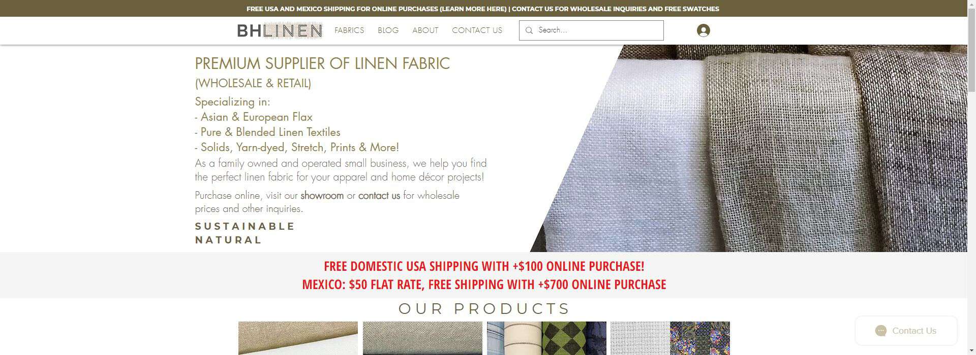 BH Linen-textile companies in los angeles