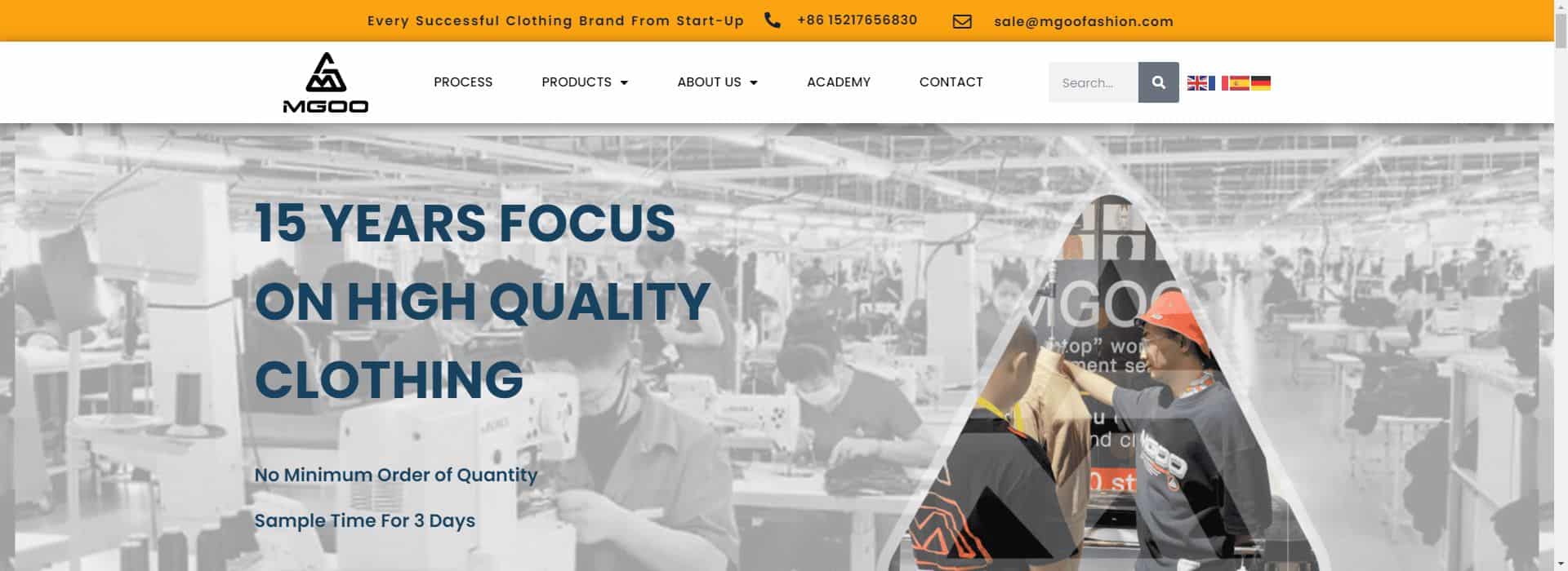 MGOO Fashion-cheap clothing manufacturers